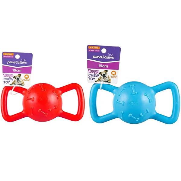 Paws & Claws Pet/Dog 19cm Super Tuff Tug-of-war TPR Interactive Fun Toy Assorted