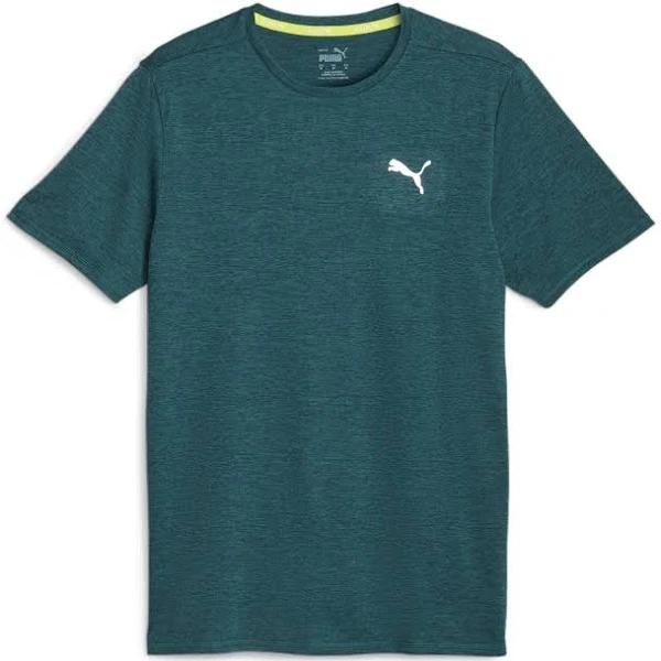 Puma Run Favourite Heather Running Tee. Mens. Malachite Heather M