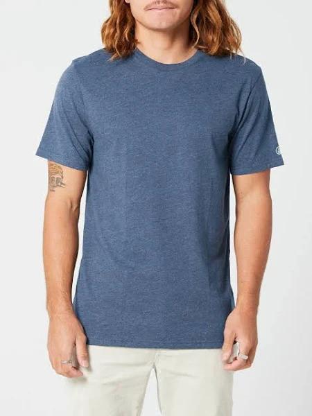 Men's Volcom Solid Short Sleeve Tee Tee (Colour: Smokey Blue, Size: L)