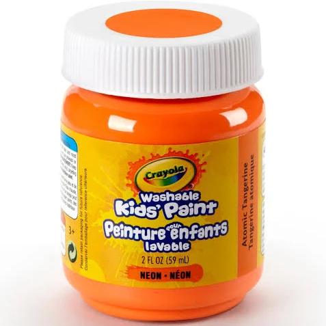 Crayola Washable Kids Paint, Atomic Tangerine- 59ml