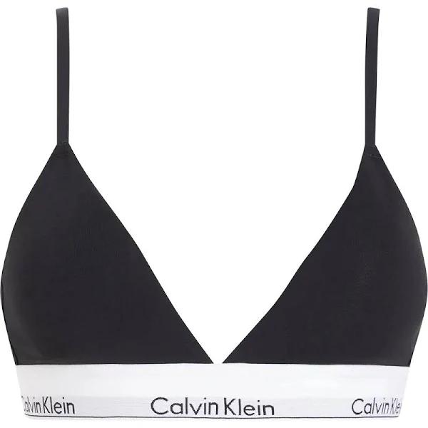 Calvin Klein Lined Bra Black White - L