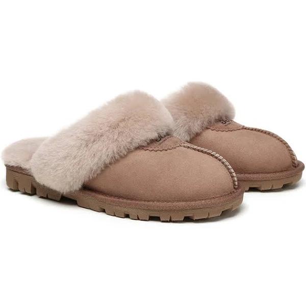 UGG Slippers Double Face Sheepskin Unisex Waffle Scuff