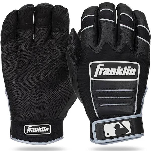 Franklin CFX Pro Adult Batting Gloves - Black/Black Small