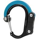 Heroclip Mini Hooked Carabiner, Black Blue