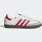 Adidas Samba OG, Footwear White / Beta Scarlett / Supplier Color