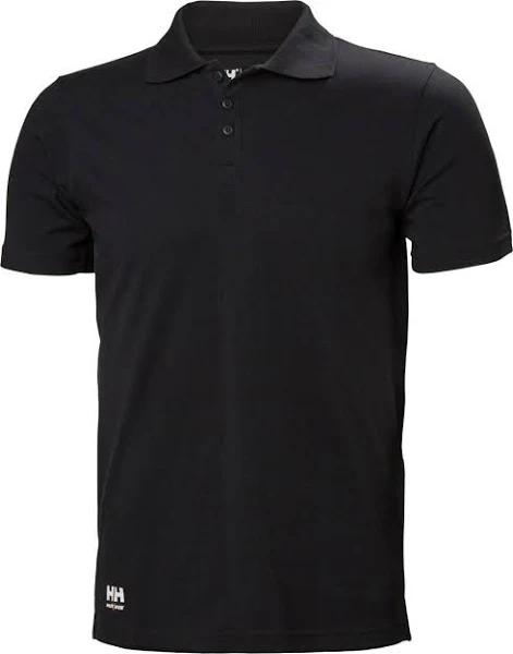 Helly Hansen Mens Manchester Polo Shirt Black 3XL