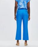 David Lawrence Saxon Cropped Linen Pant in Blue 10