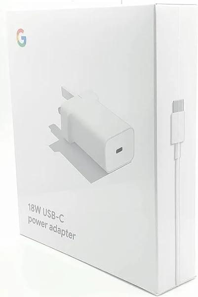 Official Google 18W PD USB-C Wall Charger - UK Plug - White