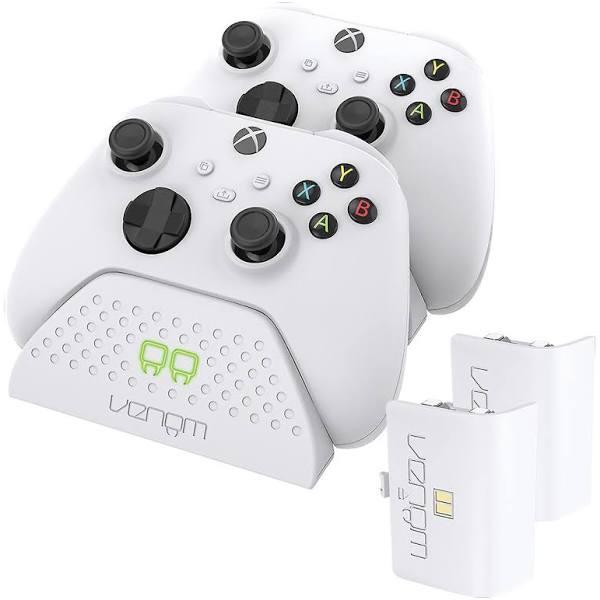 Venom Twin Charging Dock With 2 x Rechargeable Battery Packs - White (Xbox Series x & S/Xbox One)