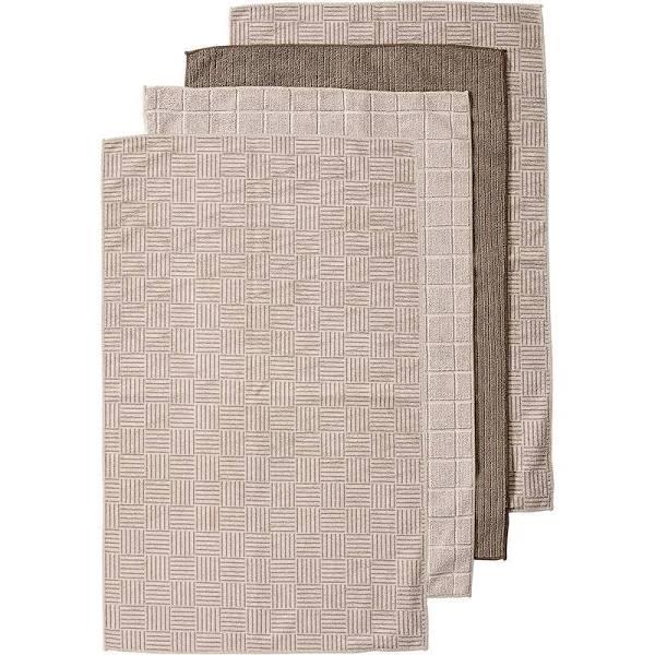 Ladelle - Benson Microfibre 4PK Kitchen Towel Taupe