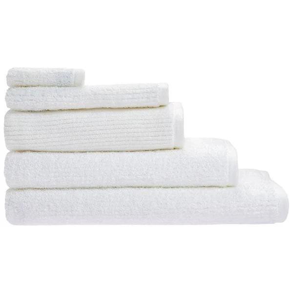 Linen House Lifestyle Reed 550GSM Cotton Bath Towel White