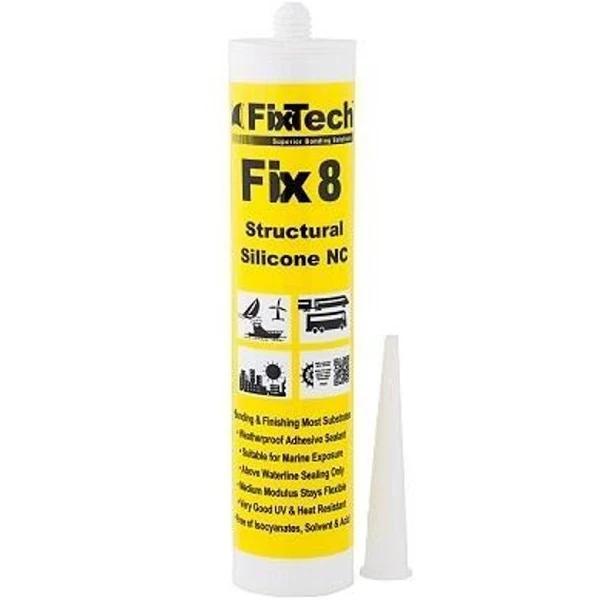 FixTech Fix8 Structural Silicone 300ml Cartridge White