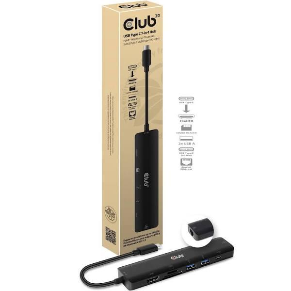 Club 3D USB-C 7-in-1 Hub, CSV-1592 USB Adapters / Hubs