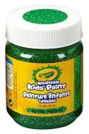 Crayola Washable Kids Paint, Glitter Green Gleam- 59ml