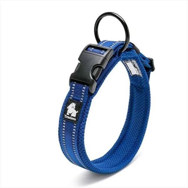 Heavy Duty Reflective Collar Royal Blue XS