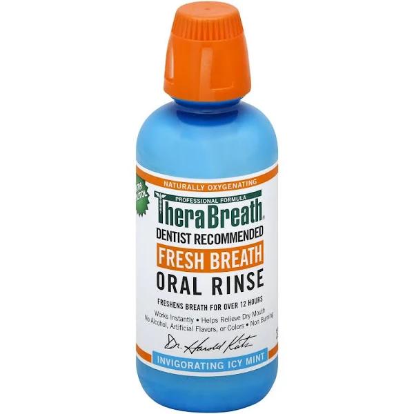 TheraBreath Fresh Breath Oral Rinse - Icy Mint - 16 fl oz