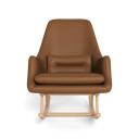 Evie Leather Rocking Chair Tan by Freedom