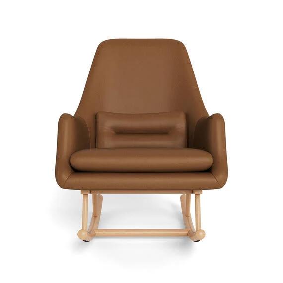 Evie Leather Rocking Chair Tan by Freedom