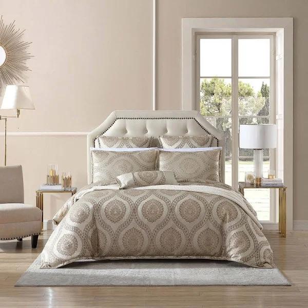 Davinci Sistine Quilt Cover Set Gold King