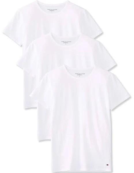 Tommy Hilfiger 3 Pack Crew Neck T Shirts White