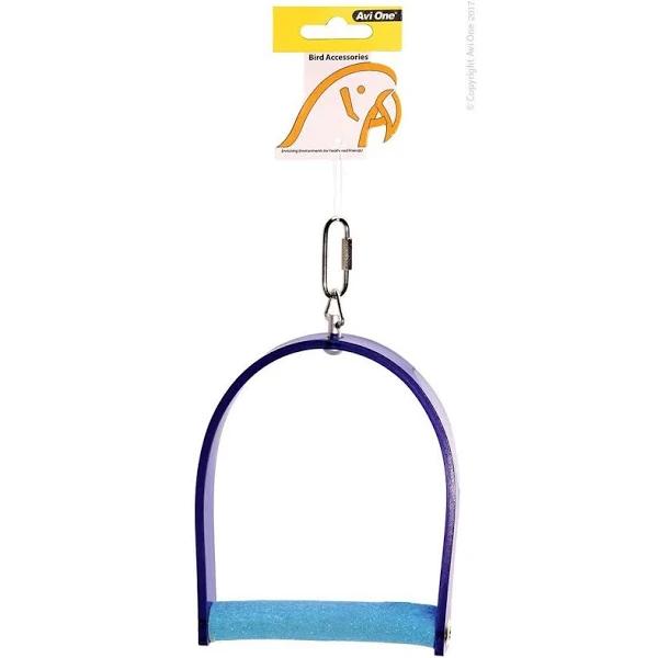 Avi One Acrylic with Concrete Perch Bird Swing Small