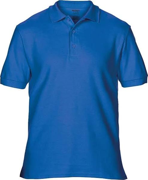 Gildan Mens Premium Cotton Sport Double Pique Polo Shirt Royal 3XL