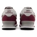 New Balance Men's 574 Core Burgundy/White - Size 14