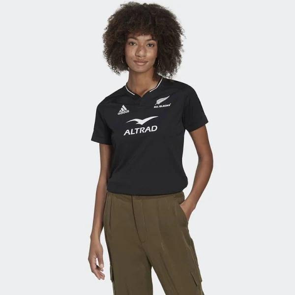 adidas-All Blacks Rugby Replica Home Jersey-Women-Black / White-M