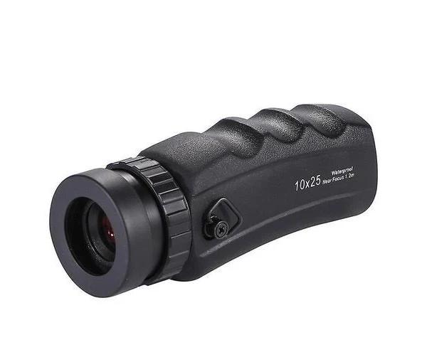 10x25mm Spotting Scope HD Monocular Telescope Monocular Zoom (Black)