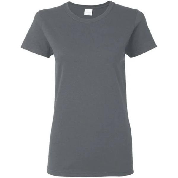 Gildan Ladies/Womens Heavy Cotton Missy Fit Short Sleeve T-Shirt Dark Heather S