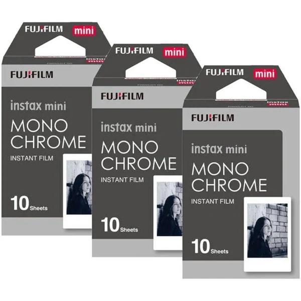 Fujifilm Instax Mini Monochrome Film 10 Pack (Triple Pack)