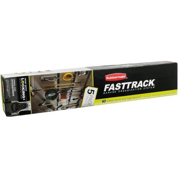 Rubbermaid 5 Piece Fasttrack Garage Organization Kit