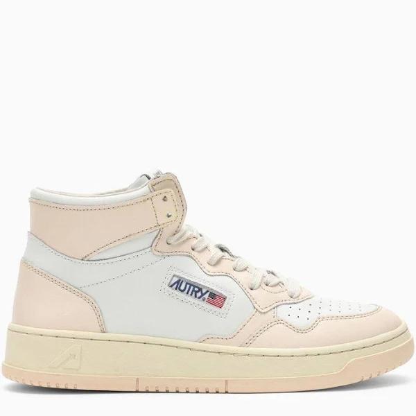 Autry Medalist Mid WHITE/NUDE Trainer