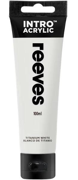 Reeves Intro Acrylic Paint 100ml Titanium White