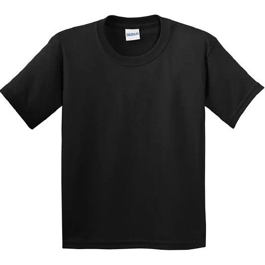 Gildan Childrens Unisex Soft Style T-Shirt Black S