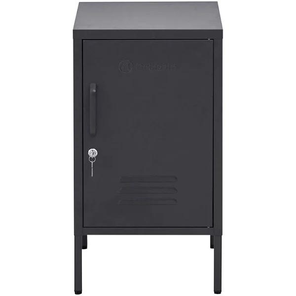 Locker, Storage Shelf, Organizer Cabinet, Metal, Black