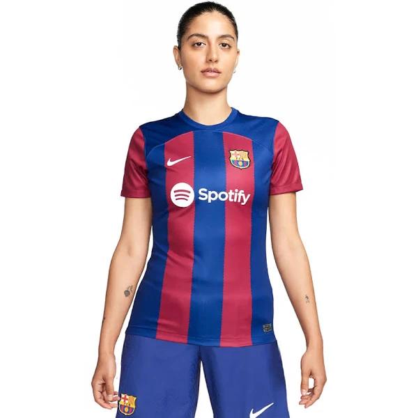 Nike Womens FC Barcelona 2023/24 Stadium Home Football Jersey Blue L