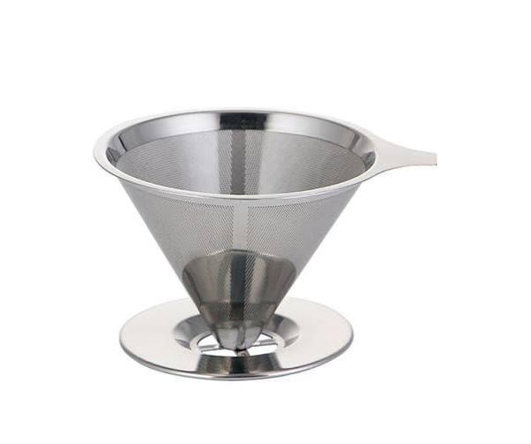 Coffee Filter Funnel Drip Pour Over Coffee Dripper Stainless Strainer Mesh Metal