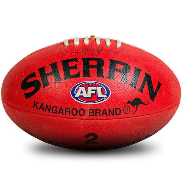 Sherrin KB Synthetic All Surface Football Red 2