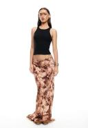 Lioness Hudson Maxi Skirt in Chocolate Floral, Size M