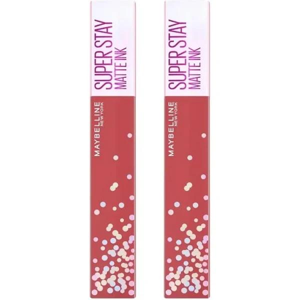 Maybelline Superstay Matte Ink Longwear Birthday Edition Liquid Lipstick 5ml - 400 Show Runner x 2