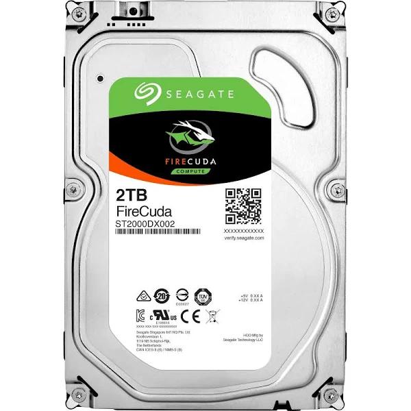 Seagate 2TB FireCuda 3.5" Internal SSHD SATA Drive ST2000DX002