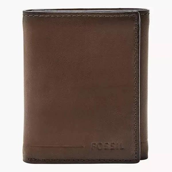 Fossil Outlet Men's Allen RFID Trifold - Brown - SML1550201