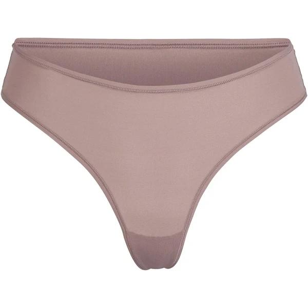 SKIMS Womens Umber Fits Everybody Stretch-woven Thong XXL