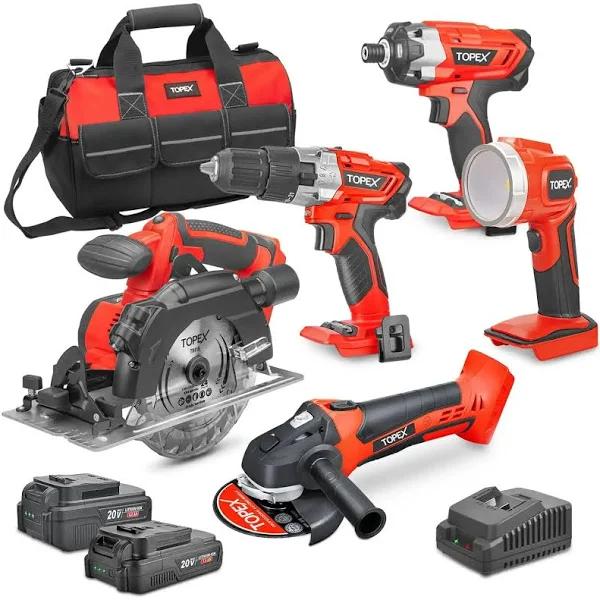 TOPEX 20V Cordless Power Tool Kit Cordless Drill I