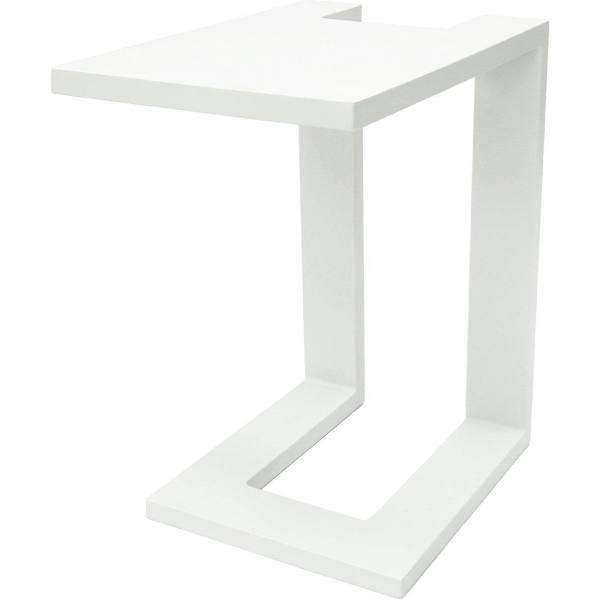 Manly Aluminium Outdoor Side Table — White by FurnitureOkay