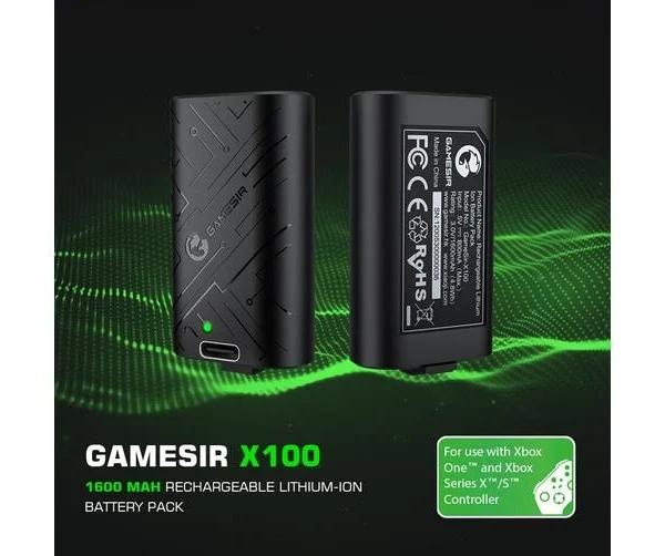 GameSir X100 1600mAh Rechargeable Battery Pack For Xbox Gamepad Game Controller With Type-c Charging Cable