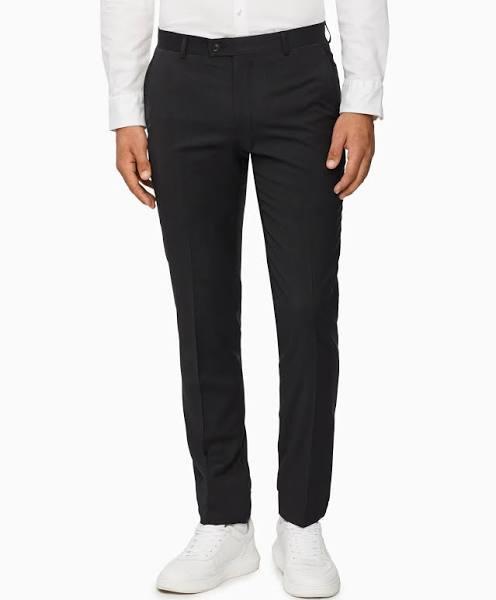 Calvin Klein Super Slim Twill Suit Trouser Charcoal 96R