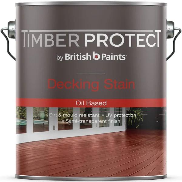 British Paints 4L Timber Protect Jarrah Oil Based Decking Stain