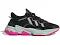 Adidas Ozweego Black Shock Lime Pink (Women's)